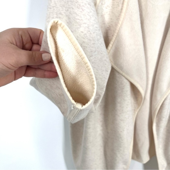 Athleta Cozy Karma Wrap Cardigan Sweater M Cream Oatmeal - Picture 7 of 12